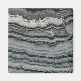 Imã Gemstone Black White Lace Gagle Marble