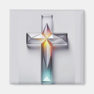 Imã Gemstone Cristão Colorida Geométrico