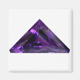 Imã Gemstone do Triângulo Ametista Roxo