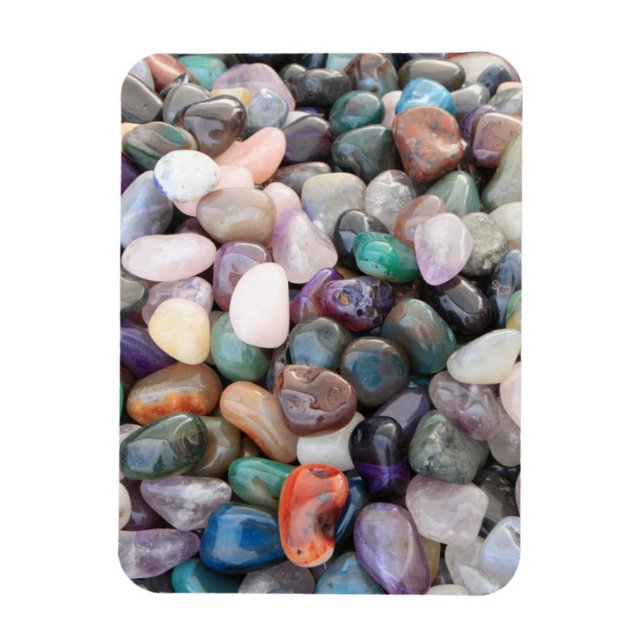 Ímã Gemstones Crystals Pebbles (Vertical)