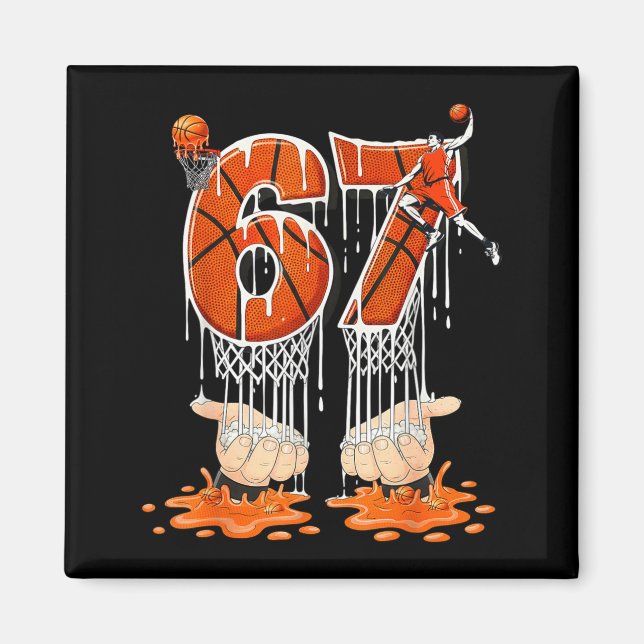 Imã Gen Alpha Slang Kids 67 Basketball Ice Cream Drip  (Frente)