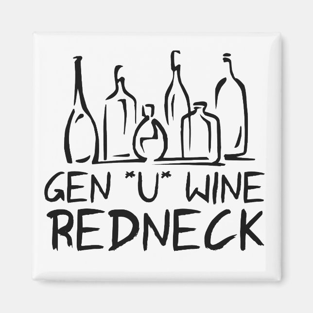 Imã Gen U Wine Redneck (Frente)