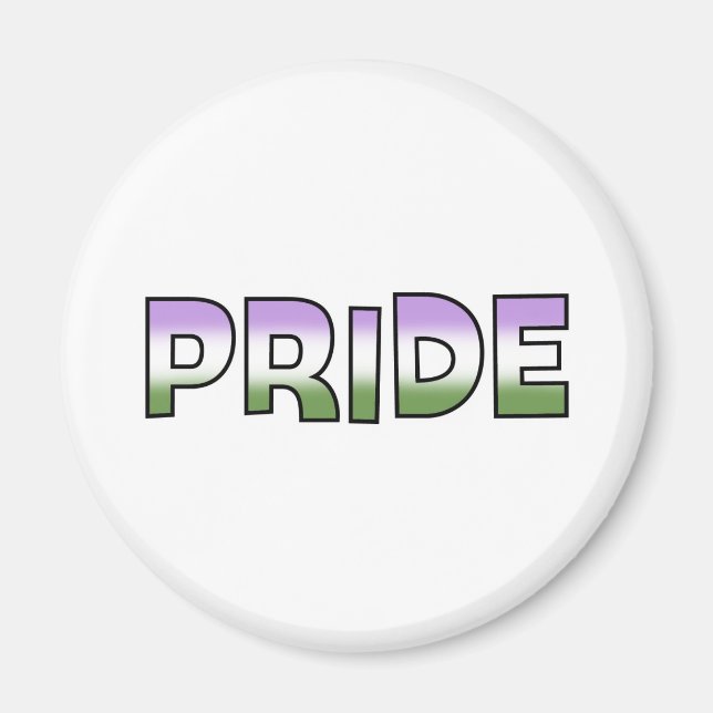 Imã Genderqueer Pride (Frente)
