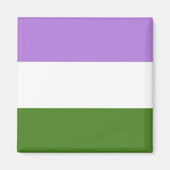 Imã Genderqueer Pride Flag  (Frente)