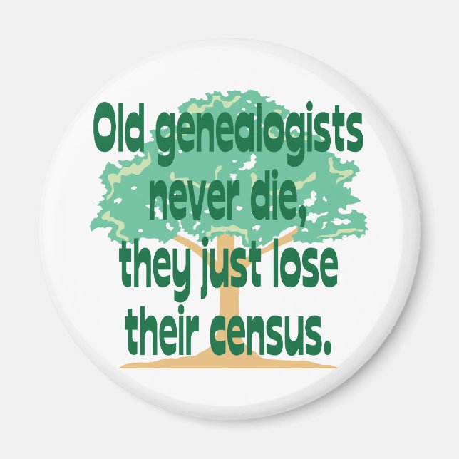 Imã Genealogistas Antigos Nunca Morrem (Frente)