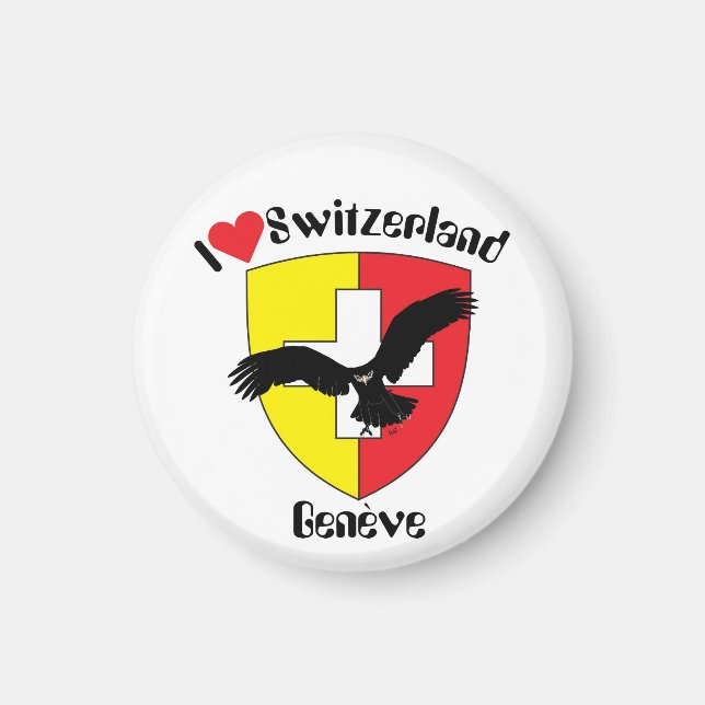 Imã Genebra, Genève, Ginevra, Genevra íman (Frente)