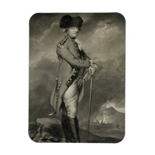 Ímã General Cornwallis (1738-1805) gravado por John Jo