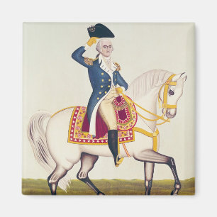 Imã General Washington em um carregador branco, c.1835