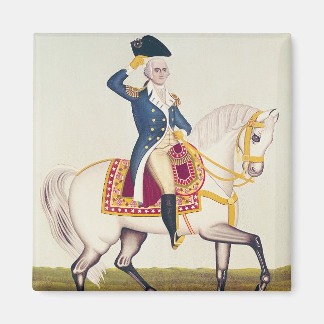 Imã General Washington sobre uma Carregadora Branca, c (Frente)