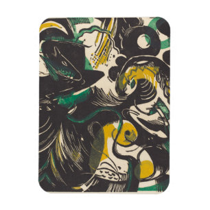 Ímã Génese II Schopfungsgeschichte II de Franz Marc  