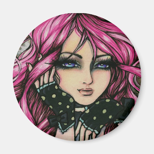 Imã "Genevieve" Steampunk Fairy Magnet (Frente)