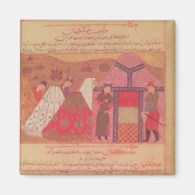 Imã Genghis Khan fora da sua tenda (Frente)