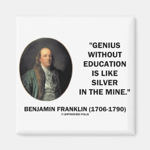 Imã Gênio de Benjamin Franklin sem citações da