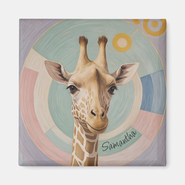 Imã Gentle Giant: Pastel Giraffe (Frente)