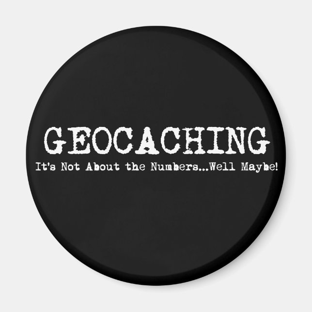 Imã Geocaching...não se trata apenas dos números (Frente)
