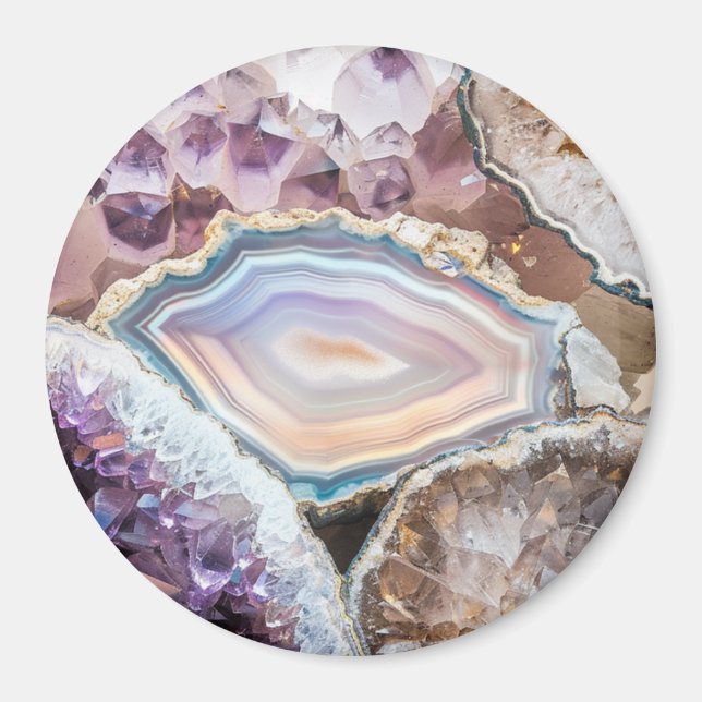 Imã Geode Crystal | Crystal Photo Magnet (Frente)