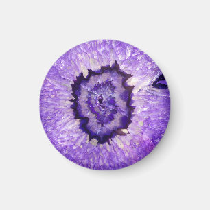 Imã Geodo de Agato Roxo de Queda