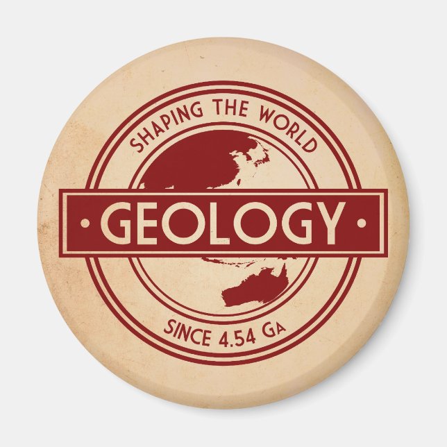 Imã Geologia - Modelagem do Logotipo Mundial (Ásia/Aus (Frente)