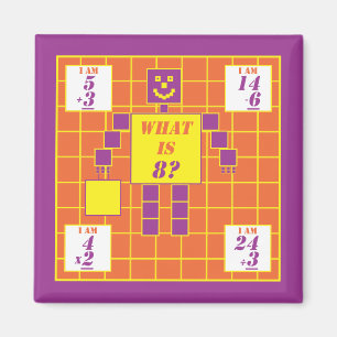 Imã Geometria — Magnet-Square-Age 8