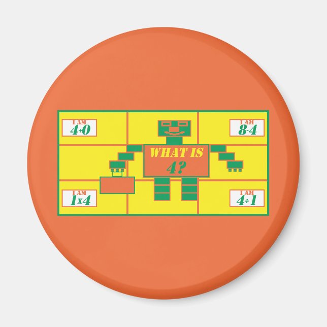 Imã Geometria — Retângulo De Imagem — Idade 4 (Frente)