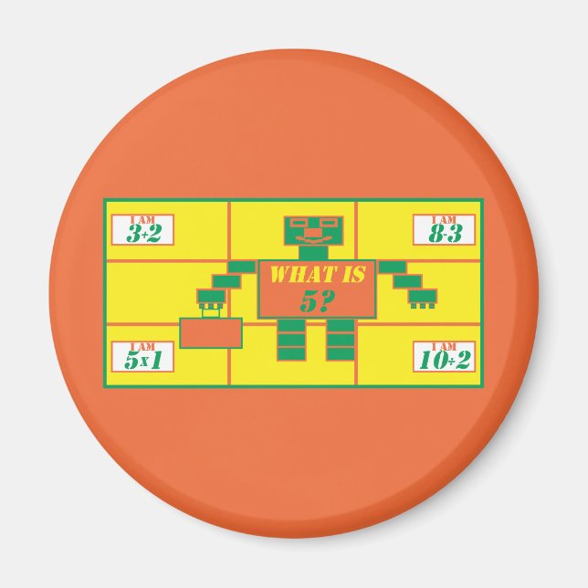 Imã Geometria — Retângulo De Imagem — Idade 5 (Frente)