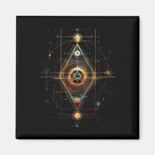 Imã Geometria Sagrada Cubo Metatron Yoga Espiritual _1