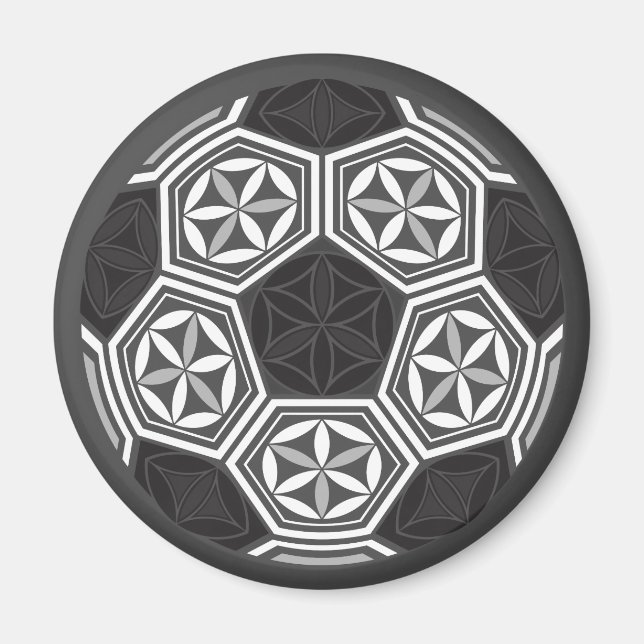 Imã geometria sagrada do futebol (Frente)