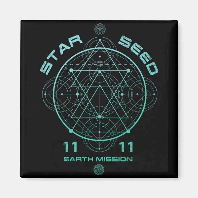 Imã Geometria Sagrada Starseed (Frente)