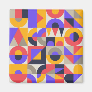 Imã Geometric Colored shapes