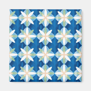 Imã Geometric diamond flowers