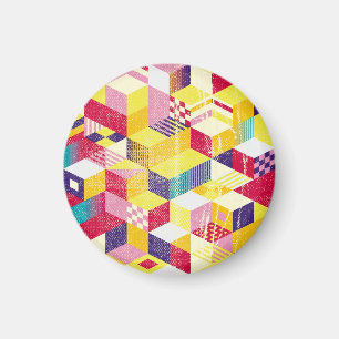 Imã Geométrico, abstrato sem descontinuidades, design.
