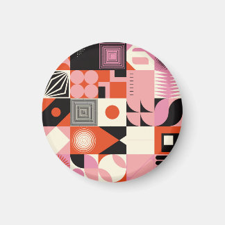 Imã Geométrico escandinavo: Padrão Trabalho de arte co