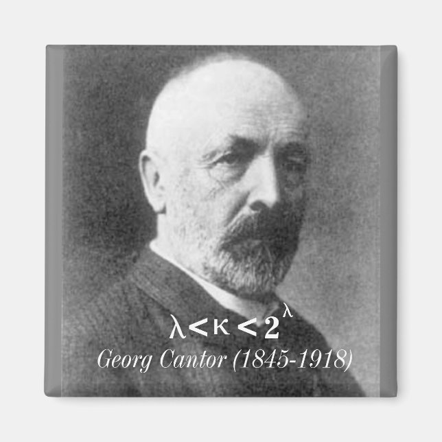 Imã Georg Cantor, a hipótese contínua (Frente)
