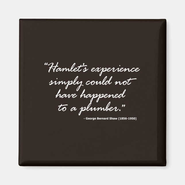Imã George Bernard Shaw sobre Hamlet (Frente)