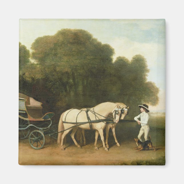 Imã George Stubbs | Phaeton com Par de Creme Pon (Frente)