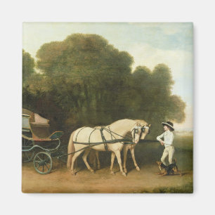 Imã George Stubbs um Phaeton com um par de Pon de