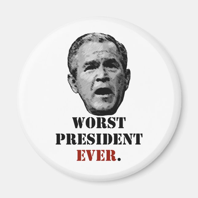 Imã George W. Bush: O pior Presidente NUNCA. (Frente)