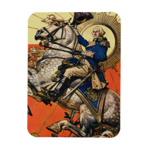 Ímã George Washington a cavalo