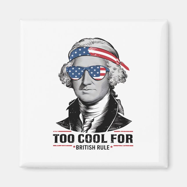Imã George Washington A Favor Do Domínio Britânico 4 D (Frente)