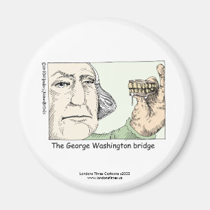 Imã George Washington Bridge Funny Novelty Magnet