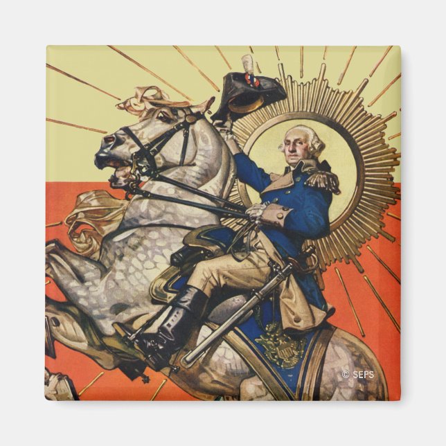 Imã George Washington em Horseback (Frente)