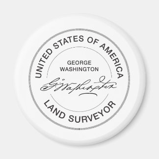 Imã George Washington EUA Land Surveyor Seal