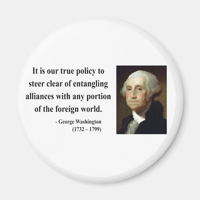 Imã George Washington Quote 5b (Frente)