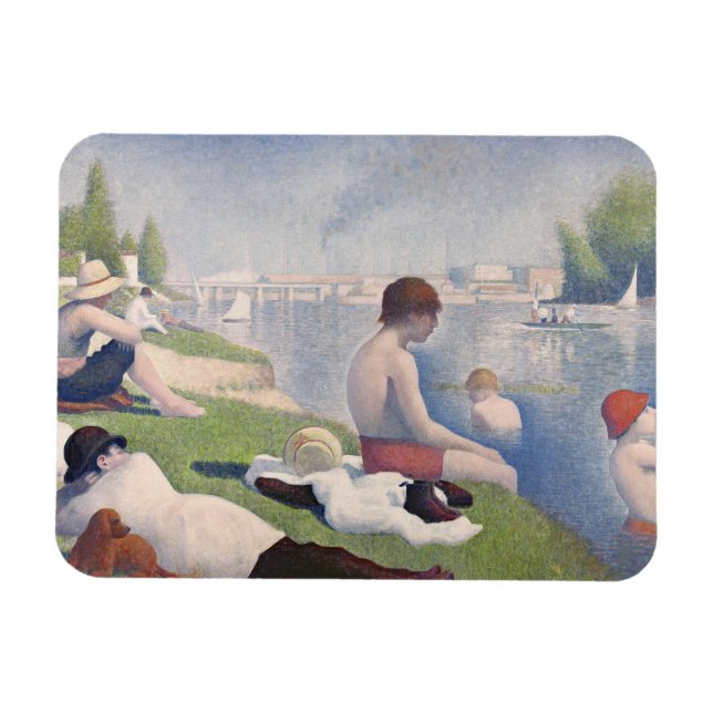 Ímã Georges Pierre Seurat | Bathers em Asni � res, 188 (Horizontal)