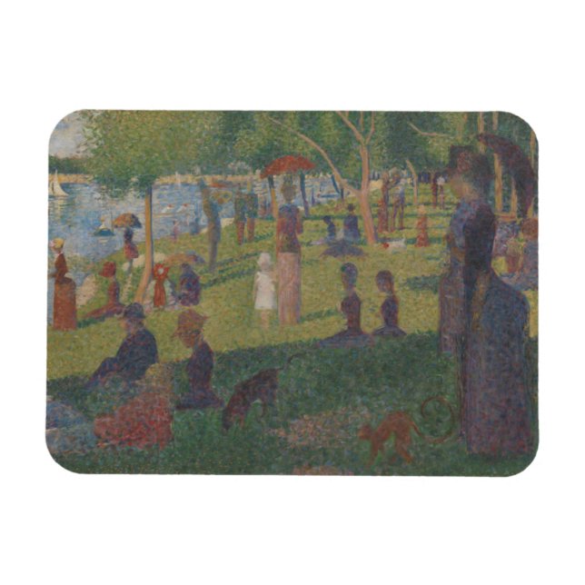 Ímã Georges Pierre Seurat | Estudo para um Domingo em  (Horizontal)