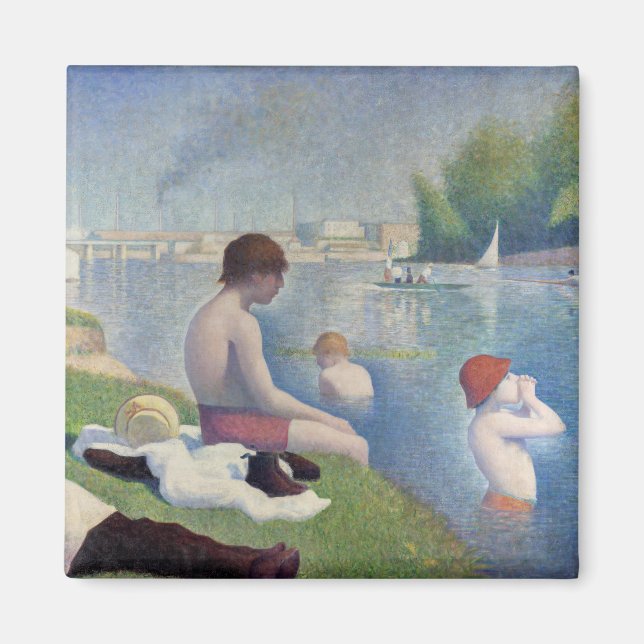 Imã Georges Seurat - Bathers em Asnieres (Frente)