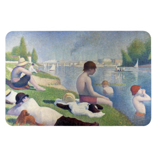 Ímã Georges Seurat - Bathers em Asnieres (Horizontal)