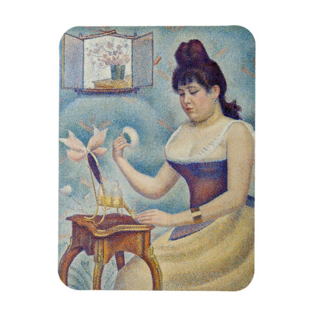 Ímã Georges Seurat - Jovens mulheres se alimentando (Vertical)