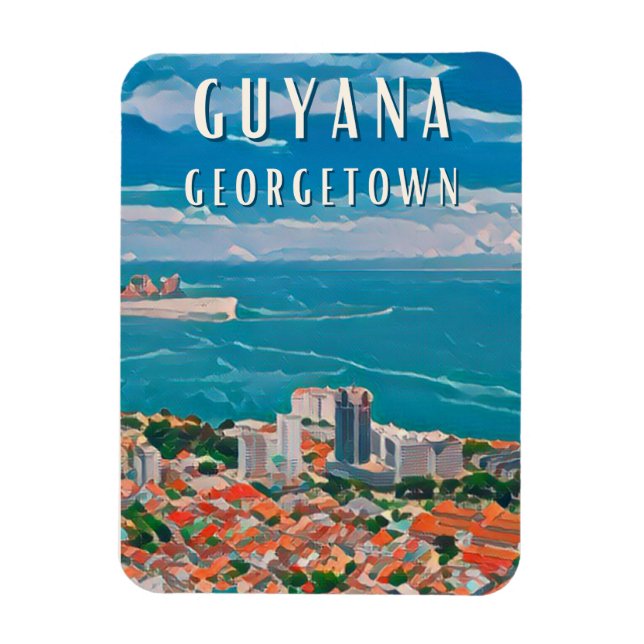 Ímã Georgetown, la capitale colorée de Guyana (Vertical)