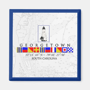 Imã Georgetown SC Marine Signal Flag Magnet
